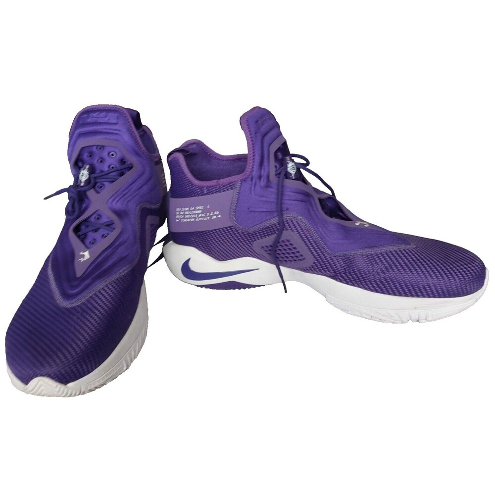 Nike LeBron James Soldier 14 Purple White CW4221-603 sz 18 US Men's